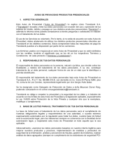 AVISO DE PRIVACIDAD PRODUCTOS PRESENCIALES 1.0