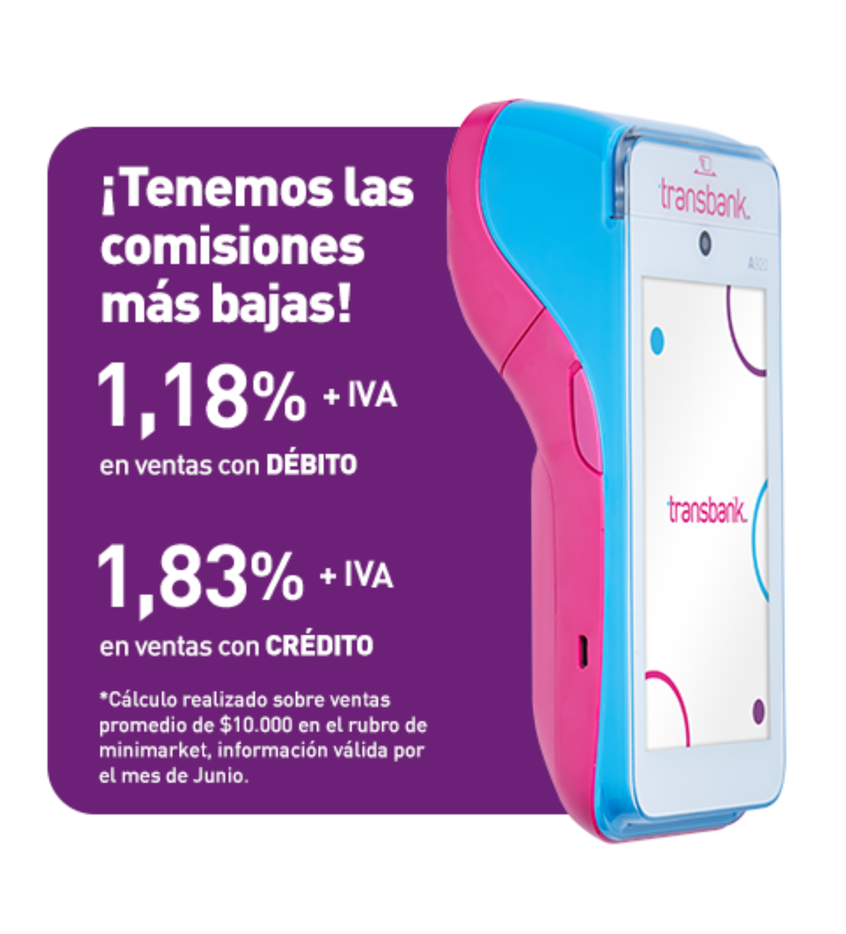 La Maquinita Smart POS con sus comisiones para pagos con débito y crédito