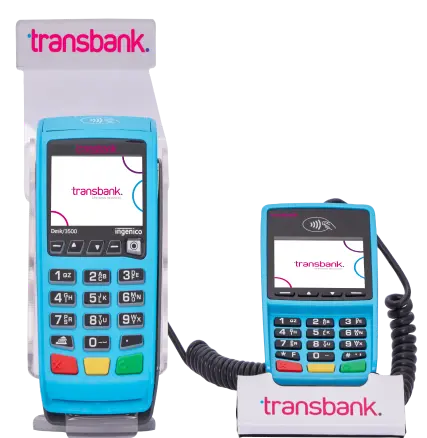 Dispositivo Smart POS con la marca Transbank