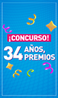 ¡Queremos celebrar nuestros 34 años contigo! 🤩🙌