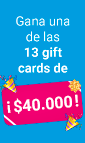 ¡Gana una de las 13 gift cards de $40.000 pesos esta navidad!
